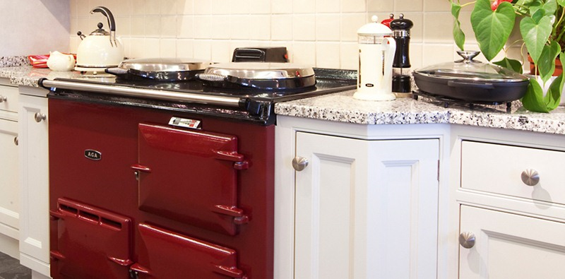 AGA 2 Oven in Claret