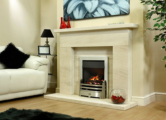 Byland Limestone Fireplace