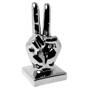 Ceramic Silver Hand - CP119