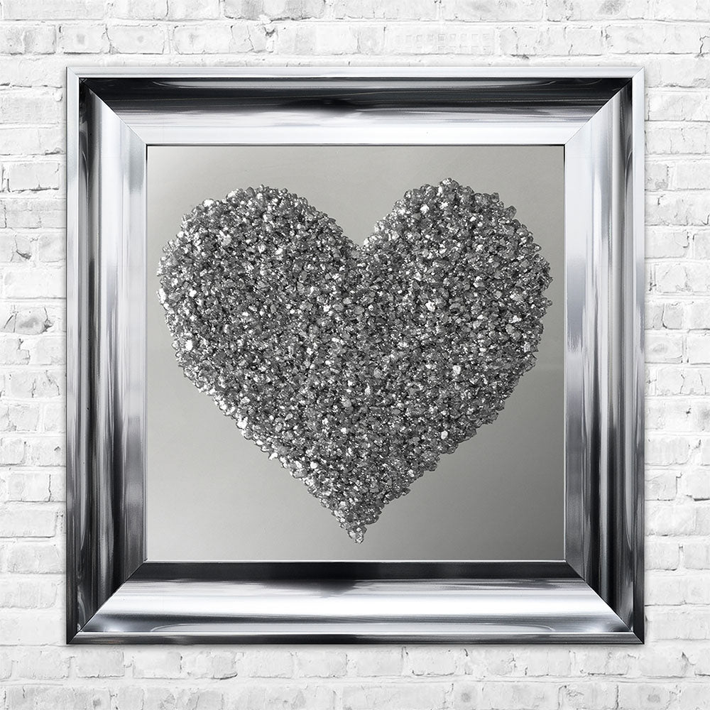 Heart Silver Mirror