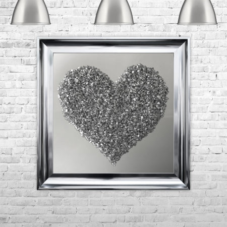 Mirror Silver Heart