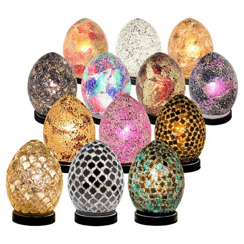 Mosaic Egg Lamps