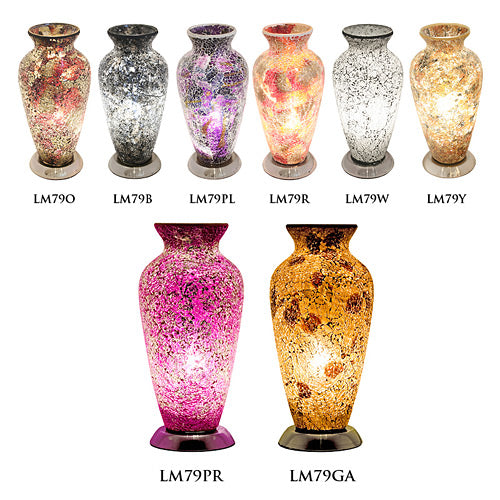 Mosaic Glass Vase Lamp LM79