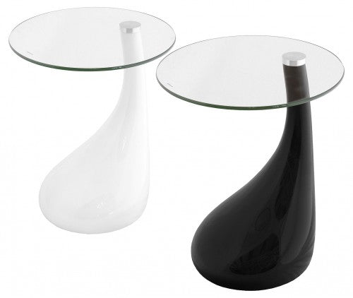 Nebula Black and White Side Table