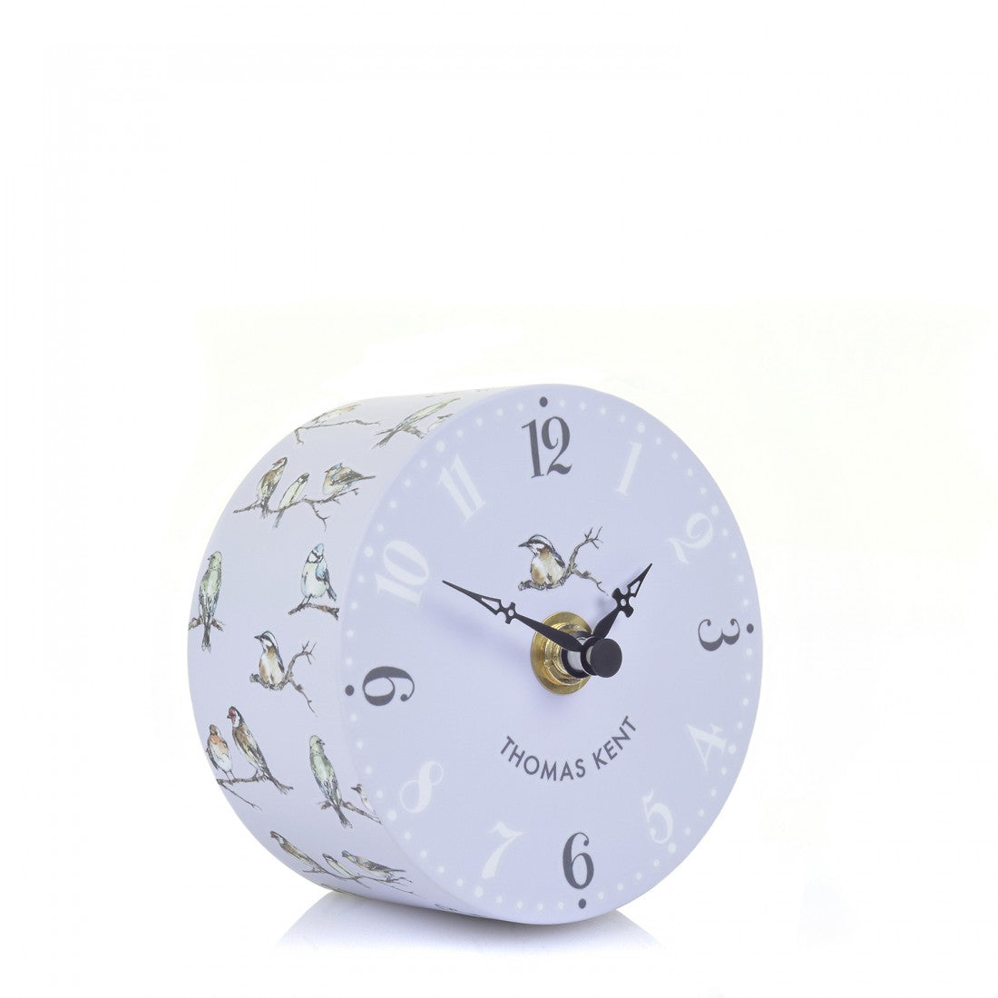 Portobello Clock Garden Birds - Small Table Clock