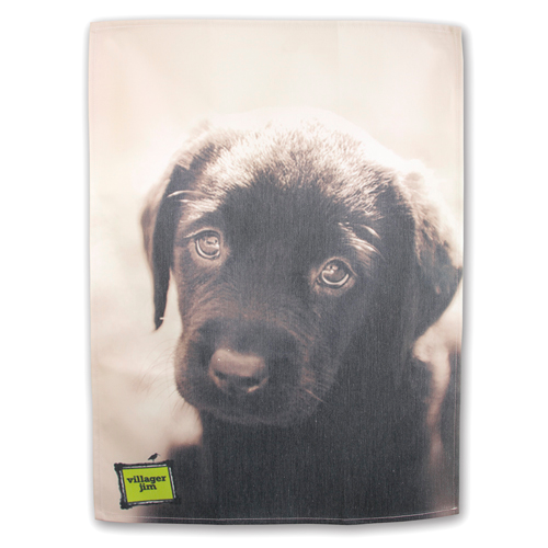 Puppy Eyes Tea Towel