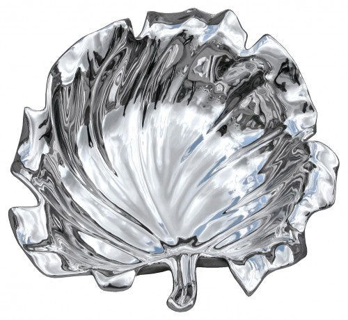 Silver Lotus Leaf Bowl - CP14