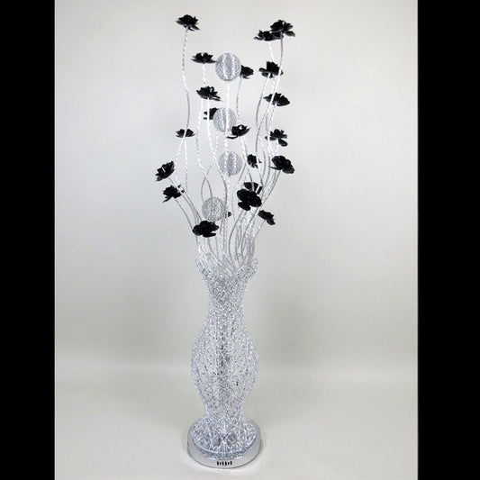 Silver with Black Flowers - Colours and sizes vary