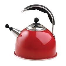 Stainless Steel Whistling Kettle - Claret