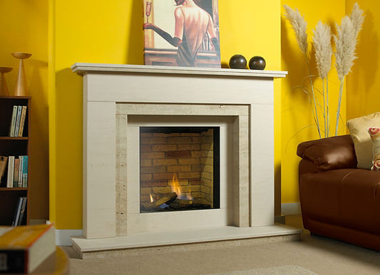 Waldon Limestone Fireplace